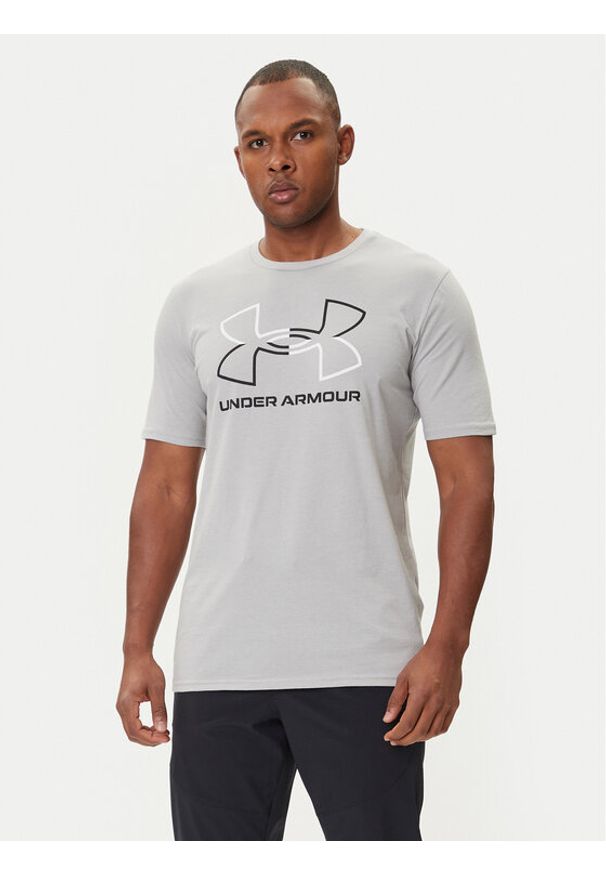 Under Armour T-Shirt Ua Gl Foundation Update Ss 1382915-011 Szary Loose Fit. Kolor: szary. Materiał: bawełna