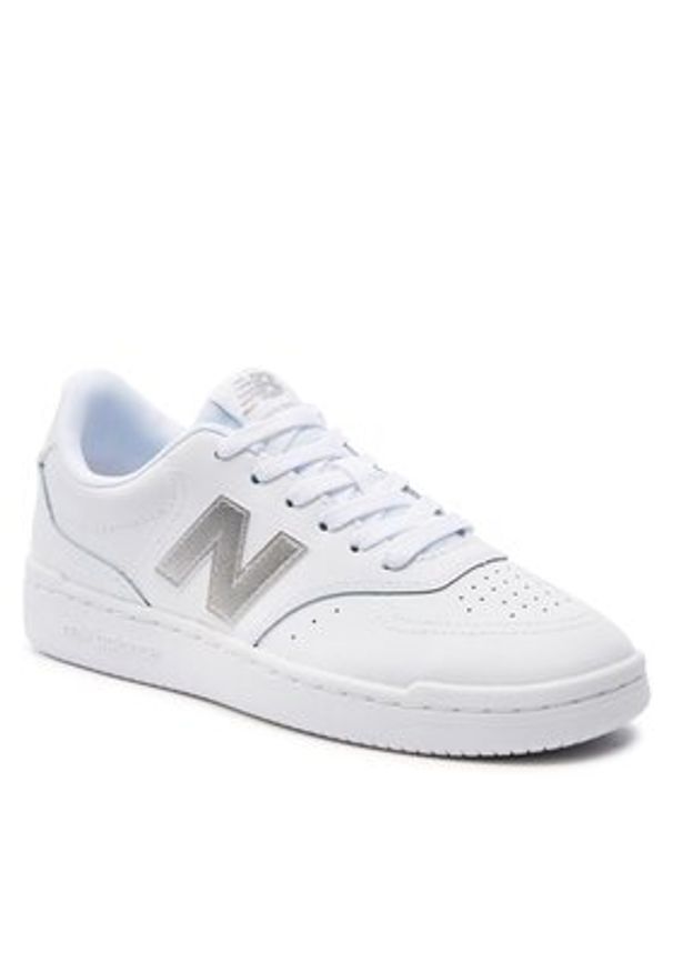 New Balance Sneakersy BBW80WMS Biały. Kolor: biały. Materiał: skóra
