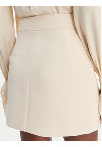 Elisabetta Franchi Spódnica mini GO-150-61E2-V200 Écru Regular Fit. Materiał: syntetyk #2