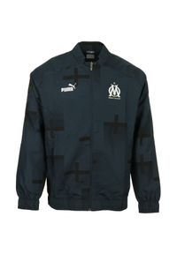 Puma - Bluza dresowa om 2022/23 prematch. Kolor: wielokolorowy, niebieski, szary, biały. Materiał: dresówka. Sport: piłka nożna #1