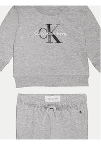 Calvin Klein Jeans Dres Monogram IN0IN00017 Szary Regular Fit. Kolor: szary. Materiał: bawełna