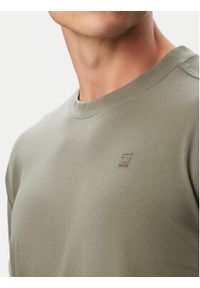 G-Star RAW - G-Star Raw T-Shirt Lash D16396-B353 Szary ciemny Regular Fit. Kolor: szary. Materiał: bawełna #4