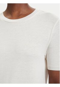 Patrizia Pepe T-Shirt 2M4542/J419-W417 Kremowy Regular Fit. Kolor: kremowy. Materiał: bawełna #4