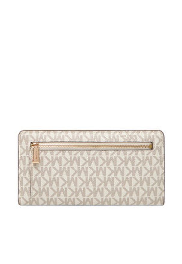 MICHAEL Michael Kors Duży Portfel Damski Bryant 32S5GYTP3B Beżowy. Kolor: beżowy. Materiał: skóra