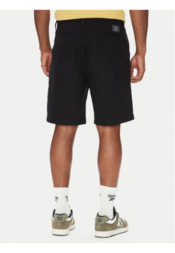 DC Shoes Szorty materiałowe Worker Relaxed ADYWS03087 Czarny Regular Fit. Kolor: czarny. Materiał: bawełna