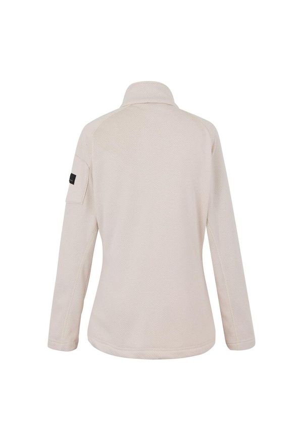 Regatta - Polar damski rozsuwany Liliena. Kolor: biały. Materiał: polar. Długość rękawa: raglanowy rękaw. Sport: turystyka piesza