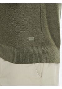 BOSS Sweter Kencel 50545678 Zielony Regular Fit. Kolor: zielony. Materiał: bawełna #5