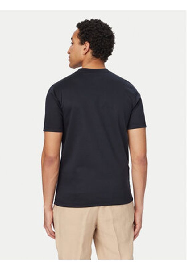 TOMMY HILFIGER - Tommy Hilfiger T-Shirt MW0MW42373 Granatowy Regular Fit. Kolor: niebieski. Materiał: bawełna