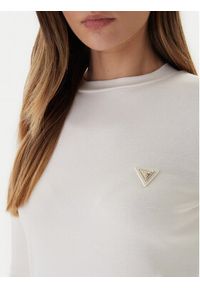 Guess Bluzka V6RI00 KD741 Écru Slim Fit. Materiał: bawełna #4