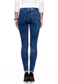 Wrangler - WRANGLER HIGH SKINNY BLUE MARBLE W27H6890M. Stan: podwyższony #4