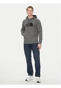 The North Face Bluza Drew Peak Pul Hoodie NF00AHJY Szary Regular Fit. Kolor: szary. Materiał: bawełna, syntetyk