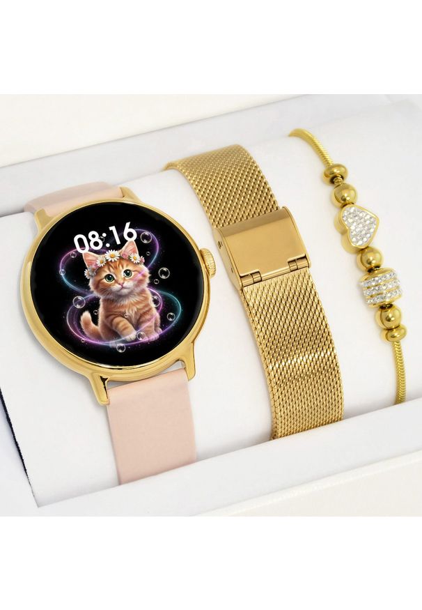 Smartwatch Gravity Zestaw dziecięcy Komunia SMARTWATCH Gravity GT33-1 z bransoletką PROF. Rodzaj zegarka: smartwatch