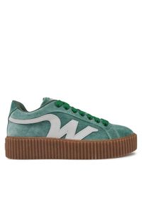 Sneakersy Weekend Max Mara. Kolor: zielony