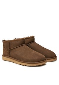 Ugg Śniegowce M Classic Ultra Mini 1137391 Brązowy. Kolor: brązowy. Materiał: skóra