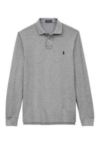 Polo Ralph Lauren Polo 710680790003 Szary Custom Slim Fit. Typ kołnierza: polo. Kolor: szary. Materiał: bawełna #6