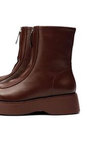 Jenny Fairy Botki HZ030201-01 Bordowy. Kolor: czerwony. Materiał: skóra #3
