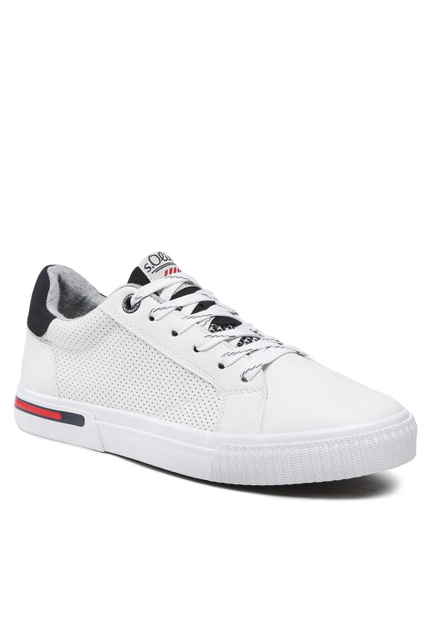 Sneakersy s.Oliver 5-13630-20 White 100. Kolor: biały. Materiał: skóra