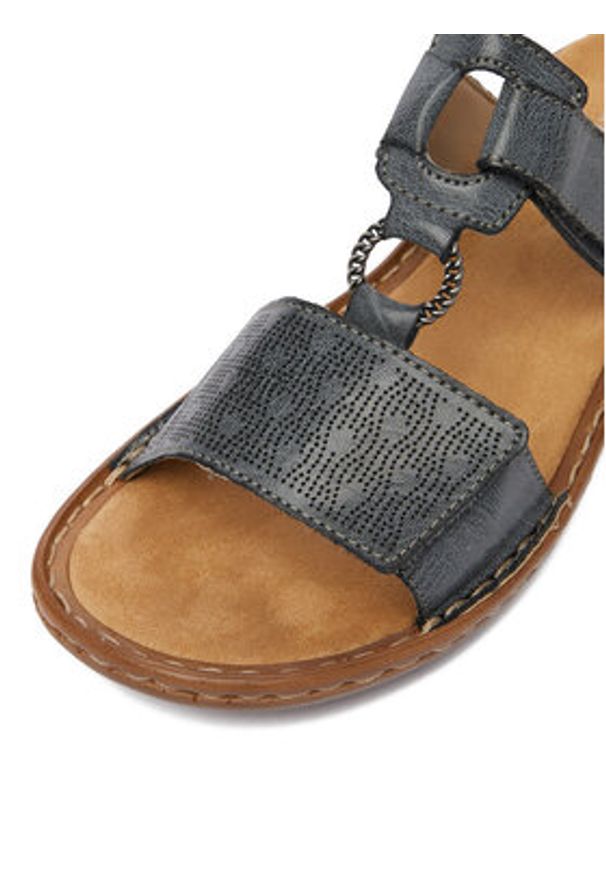 Rieker Klapki CEO-60885-12 Niebieski. Kolor: niebieski. Materiał: materiał