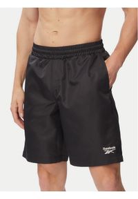 Reebok Szorty kąpielowe Brennan RK25563CCM Czarny Regular Fit. Kolor: czarny. Materiał: syntetyk #1
