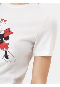 only - ONLY T-Shirt Mickey 15317991 Biały Regular Fit. Kolor: biały. Materiał: bawełna