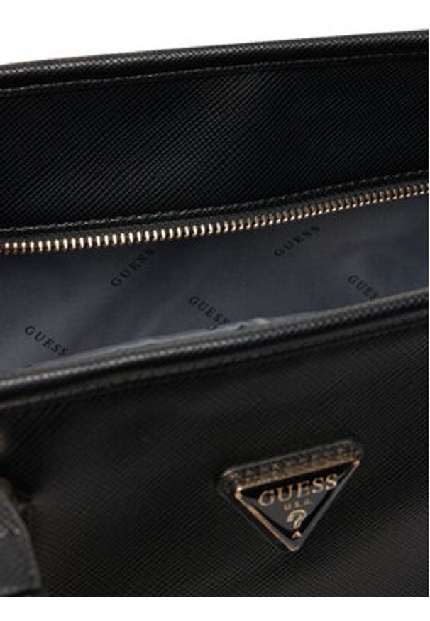 Guess Torba Norom Travel TWSN90 91024 Czarny. Kolor: czarny. Materiał: skóra