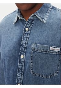 Calvin Klein Jeans Koszula jeansowa LV040EM774 Niebieski Regular Fit. Kolor: niebieski. Materiał: bawełna #3