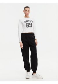 DKNY Sport Bluzka DP4T9979 Biały Regular Fit. Kolor: biały. Materiał: bawełna. Styl: sportowy