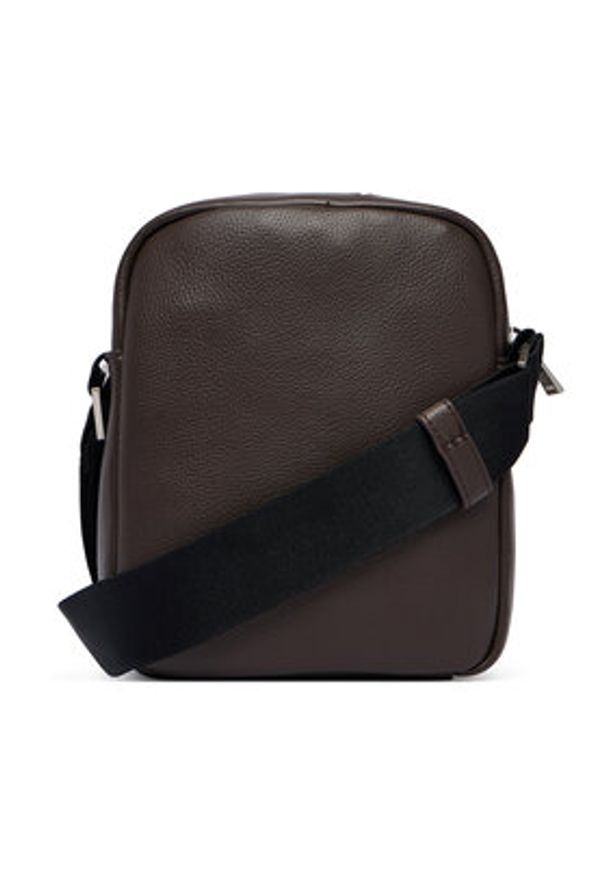 Calvin Klein Saszetka Raised Reporter LV04D3160G Brązowy. Kolor: brązowy. Materiał: skóra