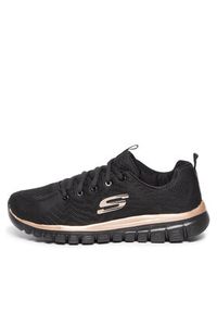 skechers - Skechers Sneakersy Get Connected 12615/BKRG Czarny. Kolor: czarny. Materiał: materiał #7