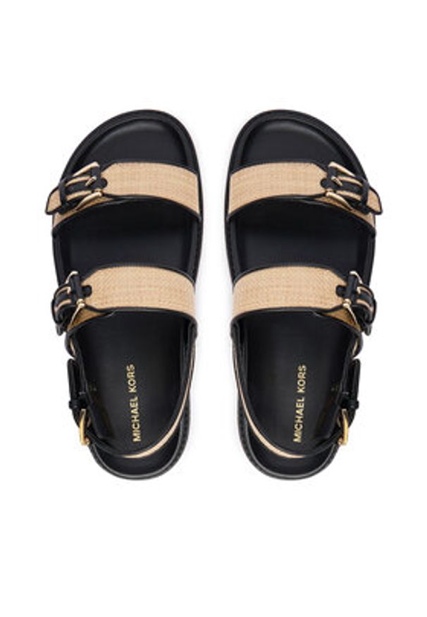 MICHAEL Michael Kors Sandały 40S6NIFS1D Czarny. Kolor: czarny. Materiał: skóra