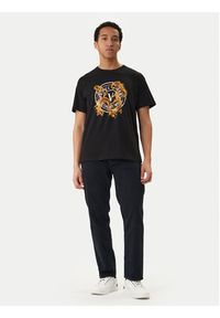 Versace Jeans Couture T-Shirt 80GAHE01 CJ00E Czarny Regular Fit. Kolor: czarny. Materiał: bawełna #2