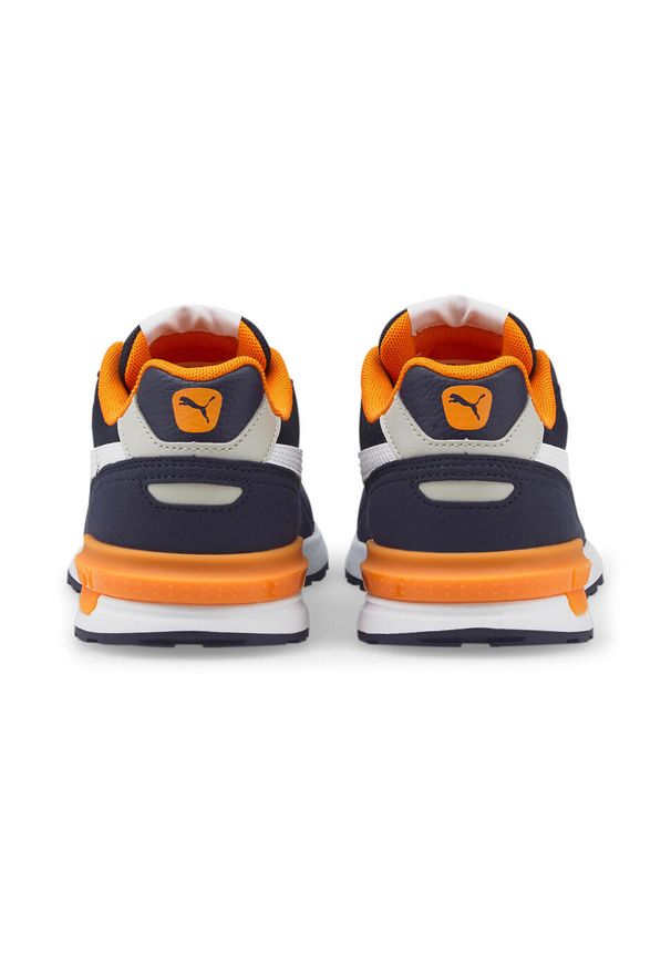 Buty do chodzenia dla dzieci Puma Graviton JR. Zapięcie: sznurówki. Kolor: wielokolorowy, niebieski, biały, czarny. Materiał: tkanina, guma, materiał, syntetyk. Szerokość cholewki: normalna. Sport: turystyka piesza