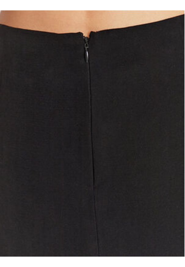 DKNY Spódnica midi P3EN8R02 Czarny Regular Fit. Kolor: czarny. Materiał: wiskoza