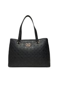 Guess Torebka Salinge Travel TWDP96 24024 Czarny. Kolor: czarny. Materiał: skórzane