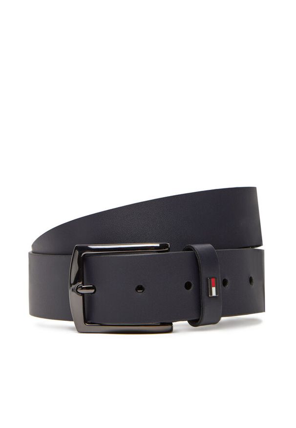TOMMY HILFIGER - Pasek Męski Tommy Hilfiger. Kolor: niebieski
