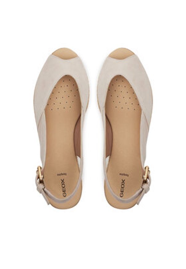 Geox Espadryle D55YXA-00021 C6738 Beżowy. Kolor: beżowy. Materiał: materiał