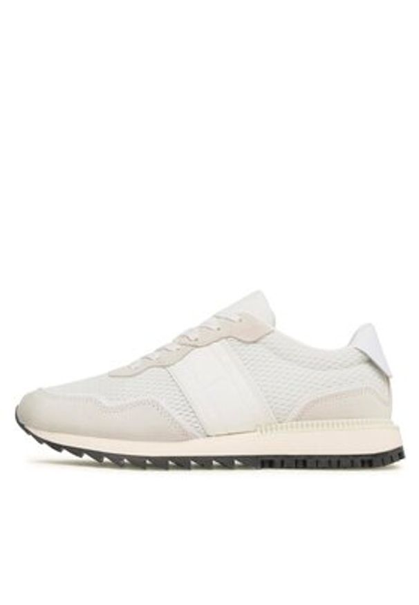 Tommy Jeans Sneakersy Runner Mix Material EM0EM01167 Biały. Kolor: biały. Materiał: materiał