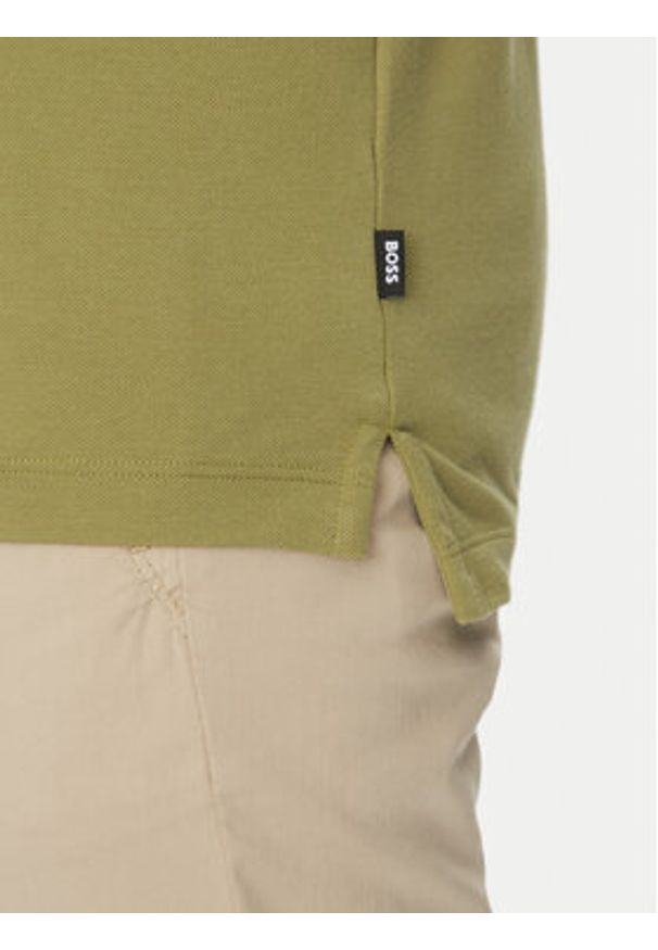 BOSS Polo Parlay 190 50494697 Zielony Regular Fit. Typ kołnierza: polo. Kolor: zielony. Materiał: bawełna