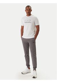 EA7 Emporio Armani T-Shirt 7M001307 AF10375 Biały Regular Fit. Kolor: biały. Materiał: bawełna #4