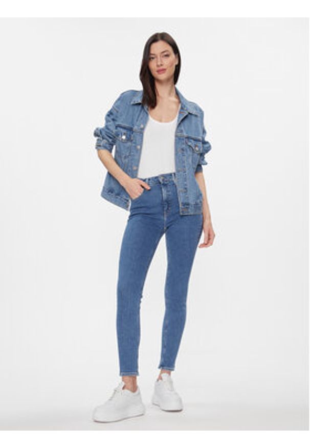 Calvin Klein Jeans Jeansy High Rise Skinny J20J223311 Niebieski Skinny Fit. Kolor: niebieski