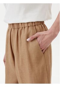 Max Mara Spodnie materiałowe Minnie 2516131018 Beżowy Relaxed Fit. Kolor: beżowy. Materiał: len #4