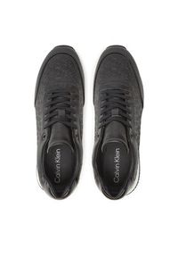 Calvin Klein Sneakersy Runner Lace Up Mono Pu HW0HW02574 Czarny. Kolor: czarny. Materiał: skóra #2