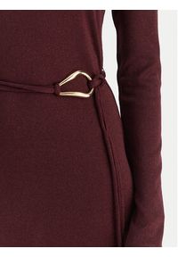 Vero Moda Sukienka dzianinowa Louisa 10336207 Bordowy Loose Fit. Kolor: czerwony. Materiał: syntetyk #3