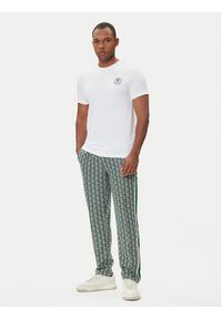 Lacoste T-Shirt TH7712 Biały Regular Fit. Kolor: biały. Materiał: syntetyk