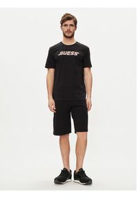 Guess Szorty materiałowe Clovis M4GD10 KBK32 Czarny Loose Fit. Kolor: czarny. Materiał: syntetyk, bawełna #3