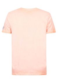 Petrol Industries T-Shirt M-1030-TSR656 Koralowy Regular Fit. Kolor: pomarańczowy