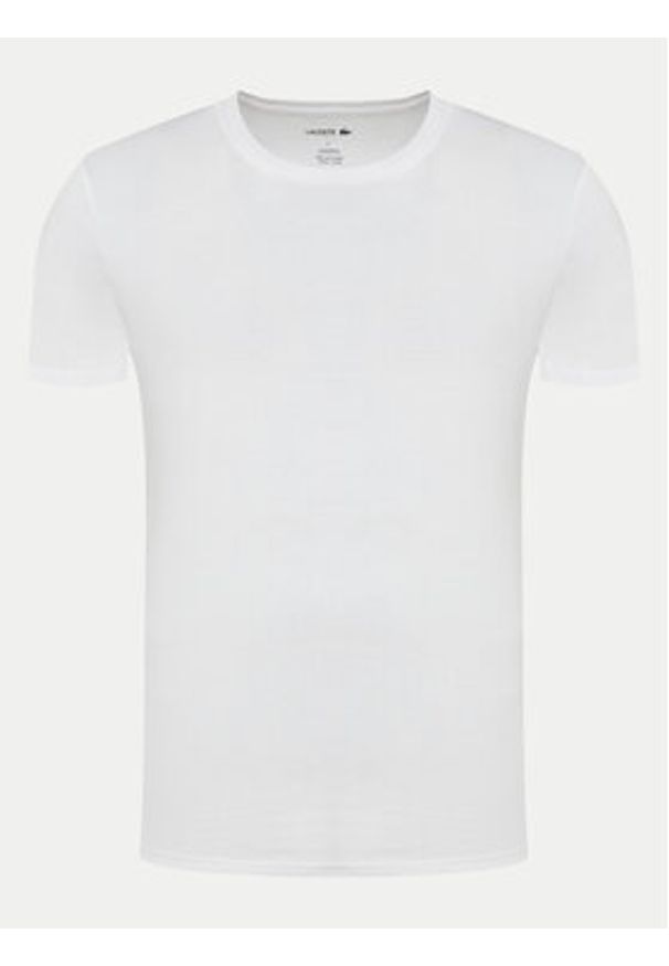 Lacoste Komplet 3 t-shirtów TH9007 Biały Slim Fit. Kolor: biały. Materiał: bawełna
