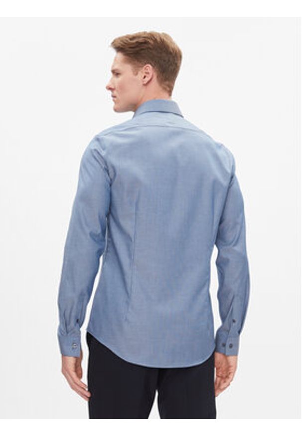 Calvin Klein Koszula K10K112299 Niebieski Slim Fit. Kolor: niebieski. Materiał: bawełna