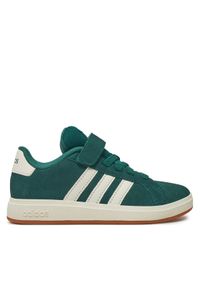 Adidas - adidas Sneakersy Grand Court 00s JP5898 Zielony. Kolor: zielony. Materiał: skóra, zamsz