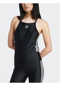 Adidas - adidas Body 3-Stripes IU2430 Czarny Slim Fit. Kolor: czarny. Materiał: syntetyk